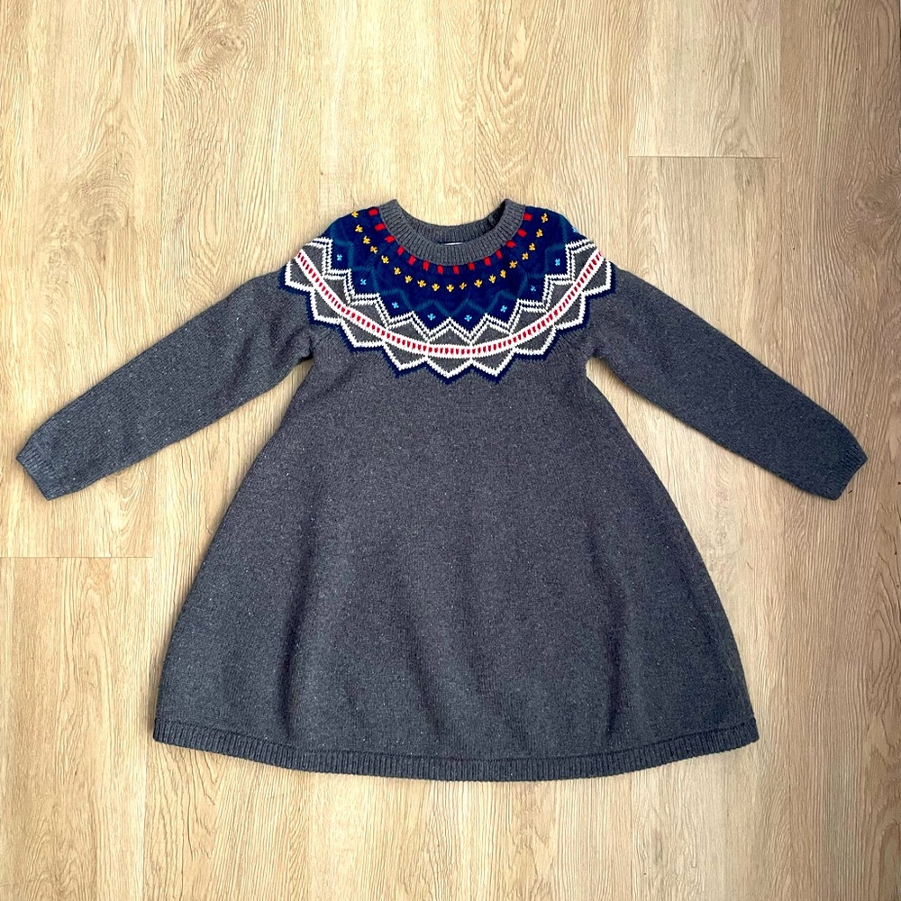 Hanna Andersson never-worn sweater dress size 6-7 (120)